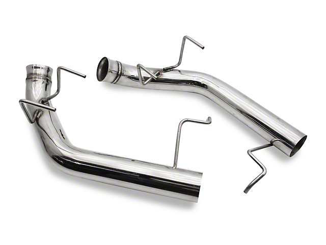 C&L Muffler Delete Axle-Back Exhaust with Polished Tips (11-14 Mustang GT)