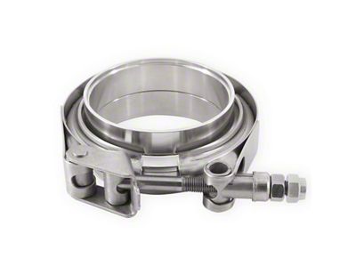 Mishimoto V-Band Clamp; Stainless Steel; 3.50-Inch (Universal; Some Adaptation May Be Required)