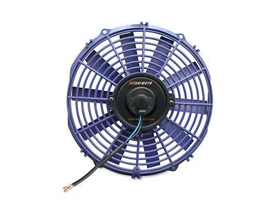 Mishimoto Slim Electric Fan; 12-Inch; Blue (Universal; Some Adaptation May Be Required)