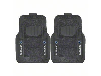 Molded Front Floor Mats with Dallas Cowboys Logo (Universal; Some Adaptation May Be Required)