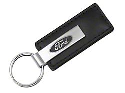 Ford Leather Key Fob; Black