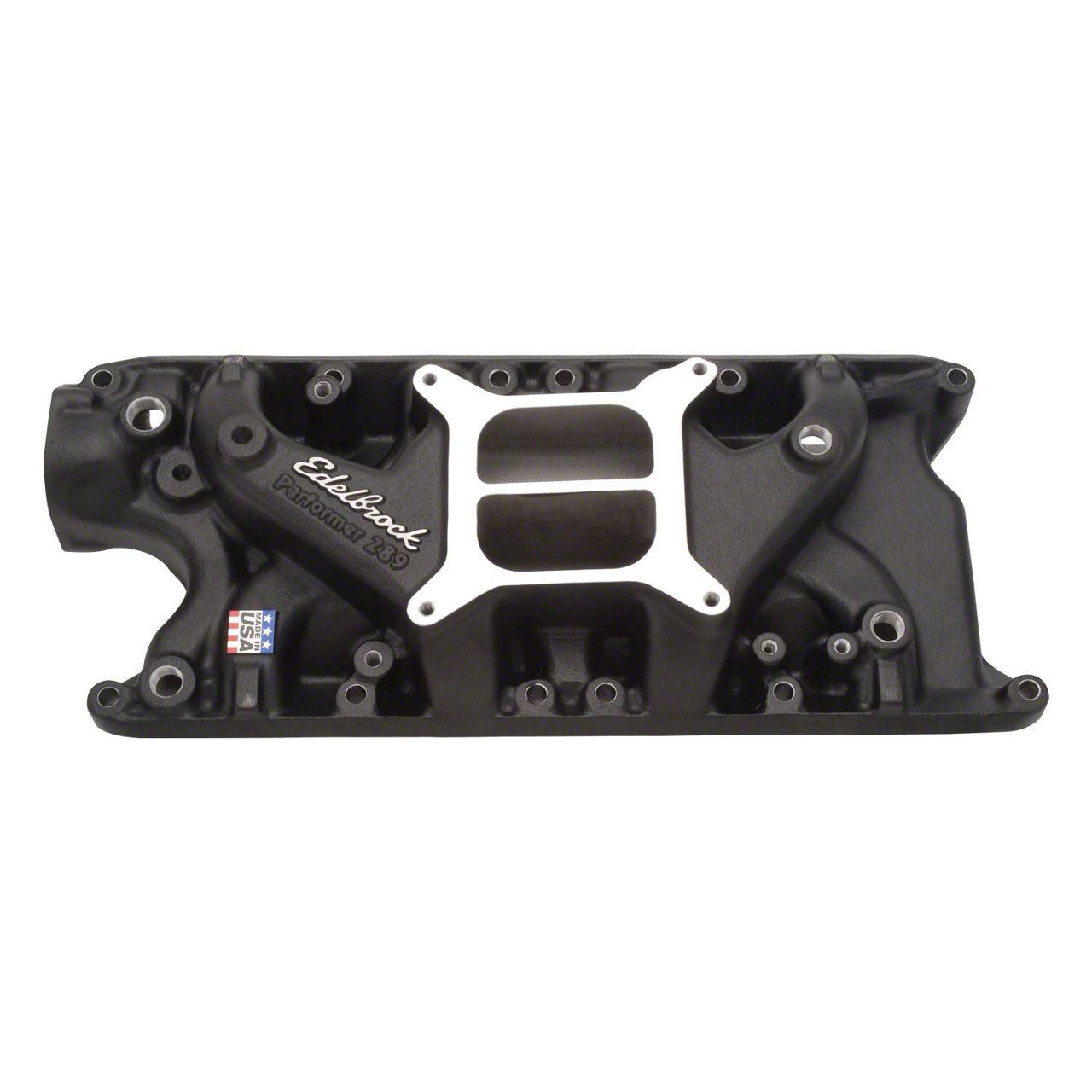 Edelbrock Mustang Performer 289 Series Intake Manifold; Black 21213 (79 ...