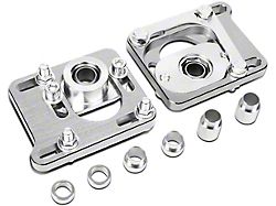 Camber Caster Plates; Silver (94-04 Mustang)