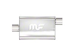 Magnaflow 4x9-Inch Oval Center/Offset Straight-Through Performance Muffler; 2.50-Inch Inlet/2.50-Inch Outlet (Universal; Some Adaptation May Be Required)