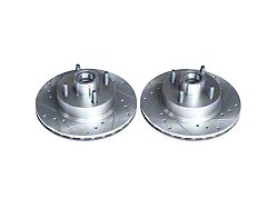 PowerStop Evolution Cross-Drilled and Slotted Rotors; Front Pair (1979 5.0L Mustang; 82-86 Mustang, Excluding SVO; 87-93 2.3L Mustang)