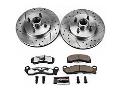 PowerStop Z26 Street Warrior Brake Rotor and Pad Kit; Front (87-93 5.0L Mustang, Excluding Cobra)
