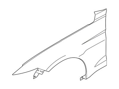 Ford Front Fender with Emblem Holes; Passenger Side (15-17 Mustang GT, EcoBoost, V6)