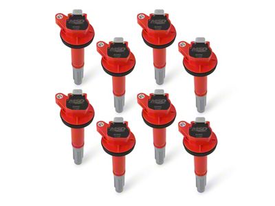 MSD Blaster Series Ignition Coils; Red (15-22 Mustang GT350, GT500)