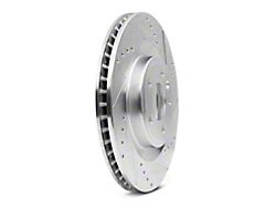 C&L Super Sport Cross-Drilled and Slotted Rotors; Front Pair (11-14 Mustang Standard GT, V6)