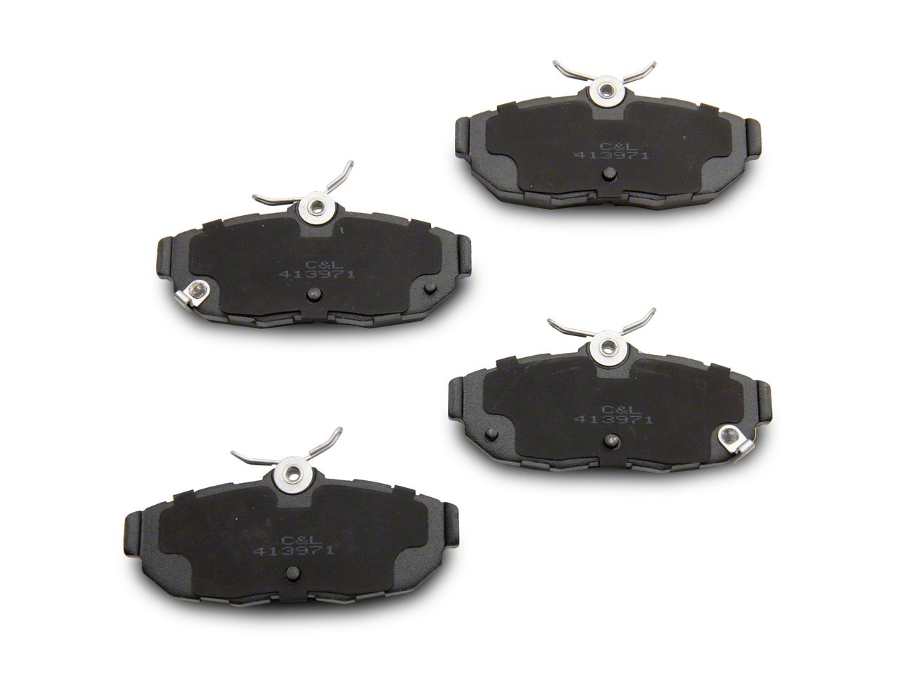 C&L Super Sport Ceramic Brake Pads; Rear Pair (11-14 Mustang Standard GT, V6)