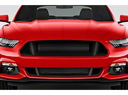 CVX Upper Grille; Black (15-17 Mustang GT, EcoBoost, V6)