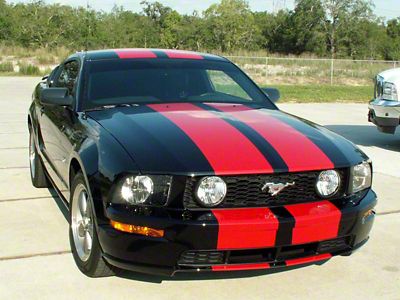 Racing Stripes; White (05-09 Mustang GT)