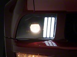 Raxiom Projector Headlights; Black Housing; Clear Lens (05-09 Mustang w/ Factory Halogen Headlights, Excluding GT500)