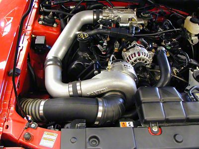Paxton NOVI 2200SL Supercharger Tuner Kit; Satin Finish (05-06 Mustang GT)