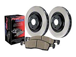 Preferred Axle Plain Brake Rotor and Pad Kit; Front (94-98 Mustang GT, V6)