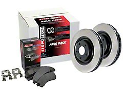 Preferred Axle Plain Brake Rotor and Pad Kit; Front and Rear (94-98 Mustang GT, V6)