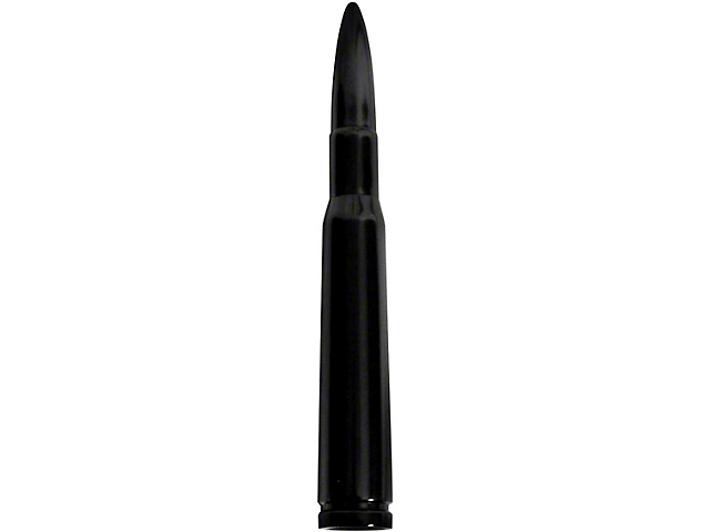 50 Cal Bullet Antenna; 5-Inch; Black (Universal; Some Adaptation May Be Required)