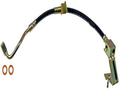 Front Brake Hydraulic Hose; Driver Side (05-09 Mustang w/o ABS)