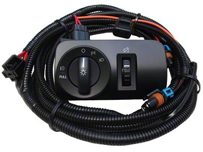 Fog Light Wiring and Switch Kit; H10 Connector (05-09 Mustang V6)
