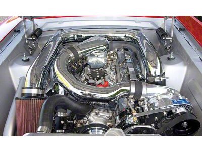 Procharger Carbureted/Aftermarket EFI High Output Supercharger Kit with D-1SC; Satin Finish (85-93 5.0L Mustang)
