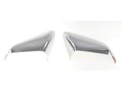 Mirror Covers with Turn Signal Openings; Chrome (15-23 Mustang)