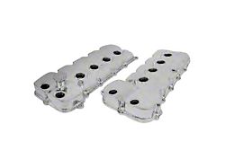 Top Street Performance Fabricated Aluminum Valve Covers; Clear Anodized (11-17 Mustang GT)