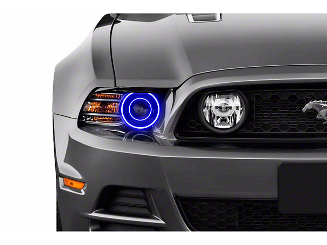 Profile Prism Fitted Halos; RGB (10-14 Mustang w/ Factory HID Headlights)