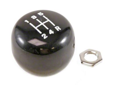 Drake Muscle Cars 1967 Style 5-Speed Shift Knob; Black (85-93 Mustang Convertible)