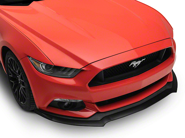 SpeedForm Chin Spoiler Lip; Matte Black (15-17 Mustang GT, EcoBoost, V6)