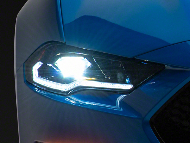 Form Lighting LED Headlights; Black Housing; Clear Lens (18-23 Mustang GT, EcoBoost)