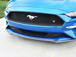 Diamond Grilles Upper and Lower Grilles; Gloss Black (18-23 Mustang EcoBoost)