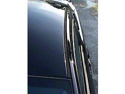 Roof Moulding Accent Trim; Domed Carbon Fiber (10-14 Mustang Coupe)