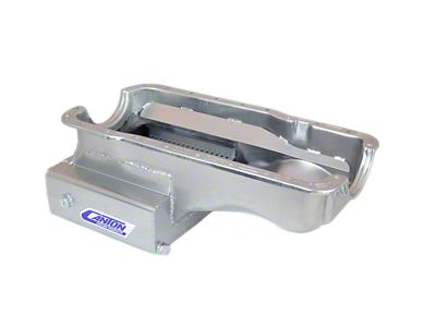 Canton 289-302 Road Race Front Sump Oil Pan; Zinc Plated (79-95 5.0L Mustang)