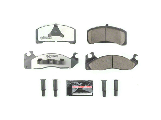PowerStop Z26 Extreme Performance Ceramic Brake Pads; Front Pair (83-86 Mustang, Excluding SVO; 87-93 2.3L Mustang)