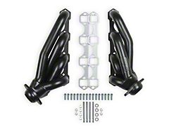 Flowtech 1-3/4-Inch Shorty Headers; Black Painted (79-93 5.0L Mustang)