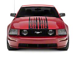SEC10 Shredded Full Length Stripes; Gloss Black (05-09 Mustang)