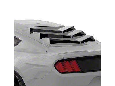 Bakkdraft Rear Window Louvers; Ingot Silver (15-23 Mustang Fastback)