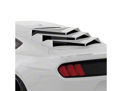 Bakkdraft Rear Window Louvers; Oxford White (15-23 Mustang Fastback)