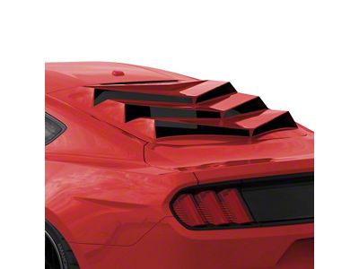 Bakkdraft Rear Window Louvers; Race Red (15-23 Mustang Fastback)