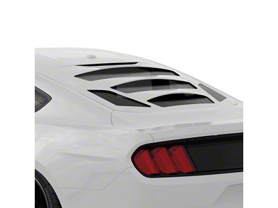 Tekno 3 Rear Window Louvers; Oxford White (15-23 Mustang Fastback)