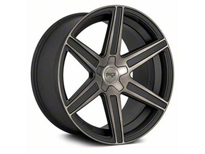 Niche Carina Matte Black Machined Double Dark Tint Wheel; 20x9 (15-23 Mustang GT, EcoBoost, V6)