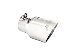 MBRP Angled Cut Dual Wall Exhaust Tip; 4.50-Inch; Polished (Fits 3-Inch Tailpipe)