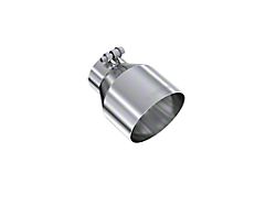 MBRP Angled Cut Round Exhaust Tip; 5-Inch; Polished (Fits 3-Inch Tailpipe)
