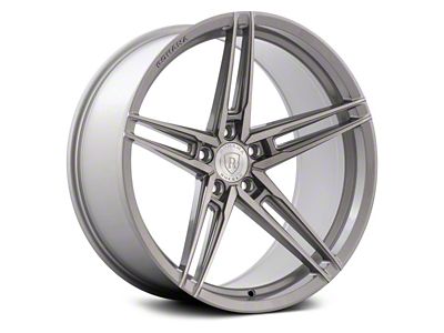 Rohana Wheels RFX15 Brushed Titanium Wheel; Rear Only; 20x10.5 (05-09 Mustang)