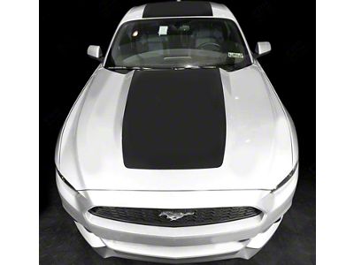 Over-The-Top Sport Stripes; Matte Black (05-09 Mustang)