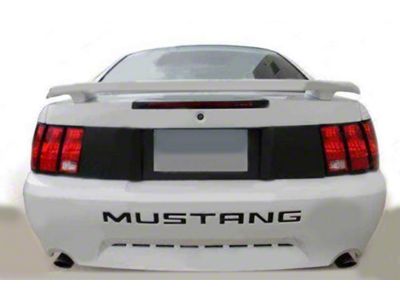 Trunk Deck Lid Rear Blackout Decal Stripes; Gloss Black (99-04 Mustang)