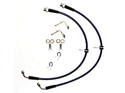 Stifflers Clear Stainless Steel Brake Hose Kit; Front (05-14 Mustang, Excluding BOSS 302 & GT500)