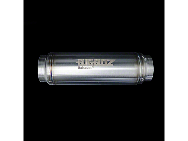Bigboz Exhaust 4 Performance Muffler; 2.50-Inch Inlet/2.50-Inch Outlet (Universal; Some Adaptation May Be Required)