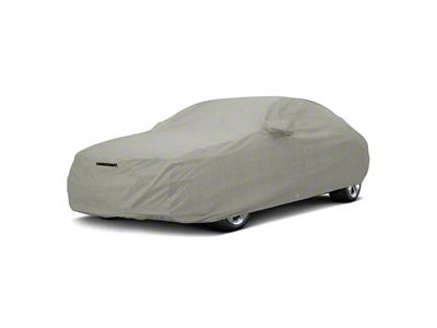 Covercraft Custom Car Covers 3-Layer Moderate Climate Car Cover with Black Mustang 50 Years Logo (94-98 Mustang Coupe)