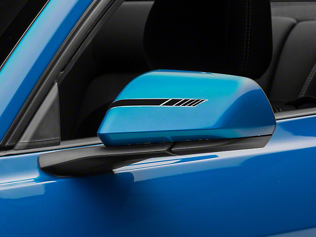 SpeedForm Side Mirror Hash Stripes; Gloss Black (Universal; Some Adaptation May Be Required)